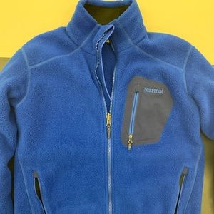 Marmot Fleece Jacket - Size Small - Royal Blue